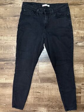 Levi's Black Women's Mid-Rise Skinny Jeans